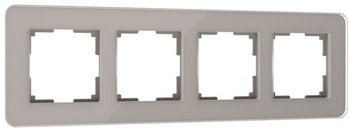 Рамка универсальная Werkel Elite 4-м. стекло дымчатый картинка